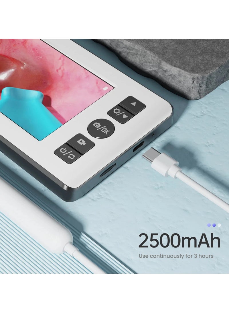 general Visual Ear Cleaning Kit with Screen HD Digital Ear Pick Memory Card Supported Type-C Rechargeable - Image 2